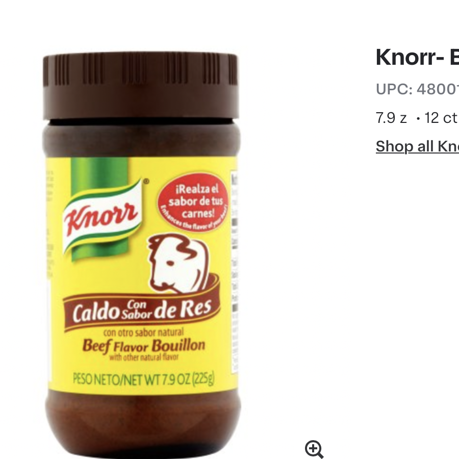 Knorr Bouillon de Bœuf