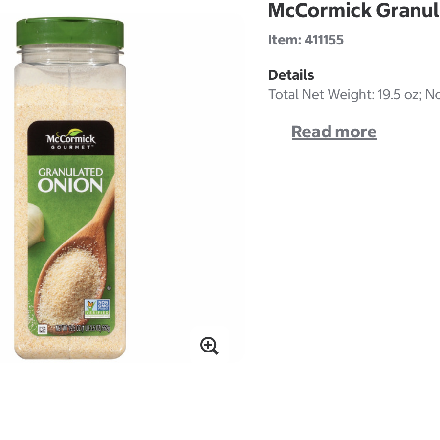 McCormick Oignon Granulé