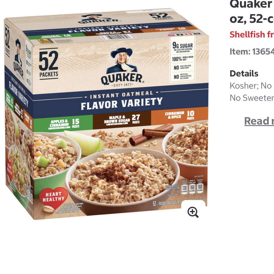 Quaker Porridge Instantané